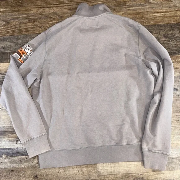 47 Brand Cleveland Browns Quarter Zip Pullover XL - Picture 3 of 7